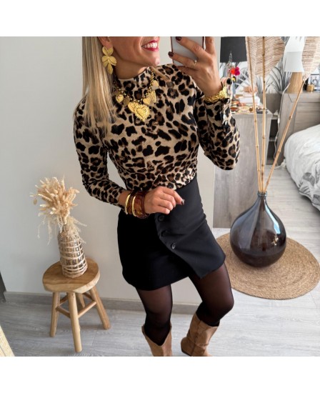 JUPE SHORT ROSALINE - NOIR