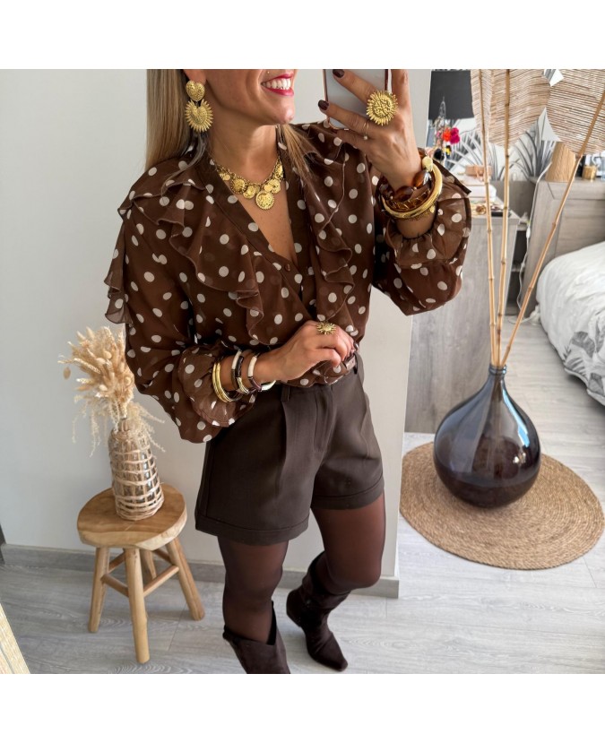 SHORT LAETITIA - MARRON