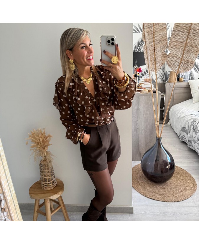 SHORT LAETITIA - MARRON