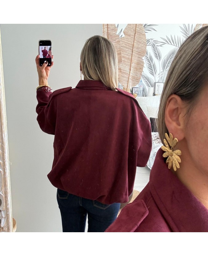 VESTE MINDY - BORDEAUX