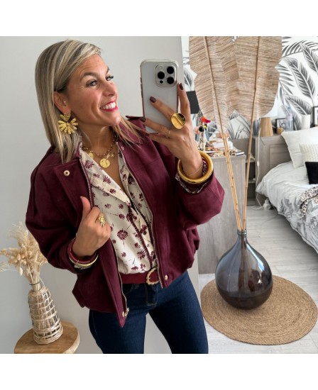 VESTE MINDY - BORDEAUX