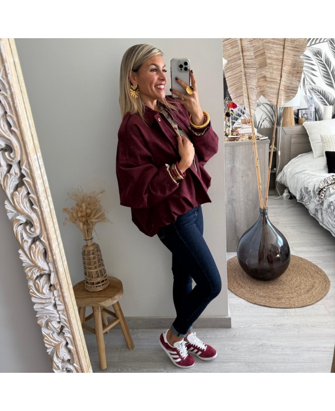 VESTE MINDY - BORDEAUX