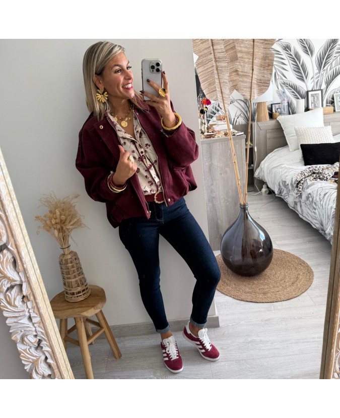 VESTE MINDY - BORDEAUX