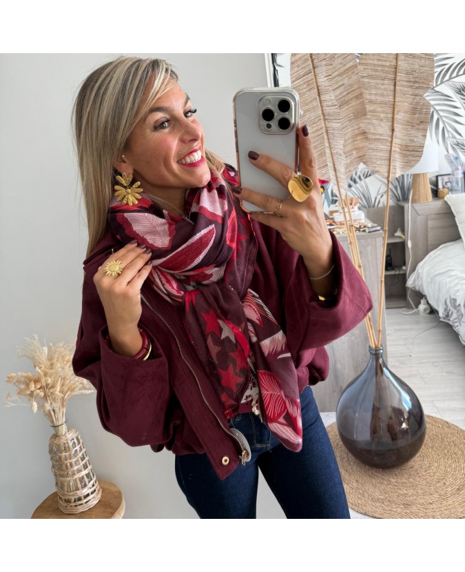 VESTE MINDY - BORDEAUX