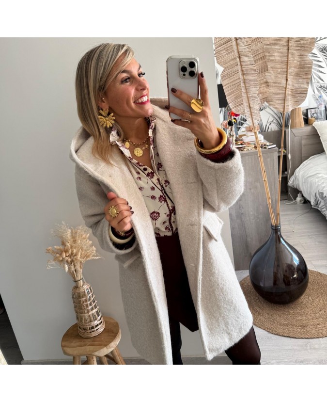 MANTEAU MALLORY - ECRU
