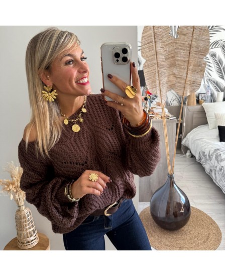 PULL DAINA - CHOCOLAT