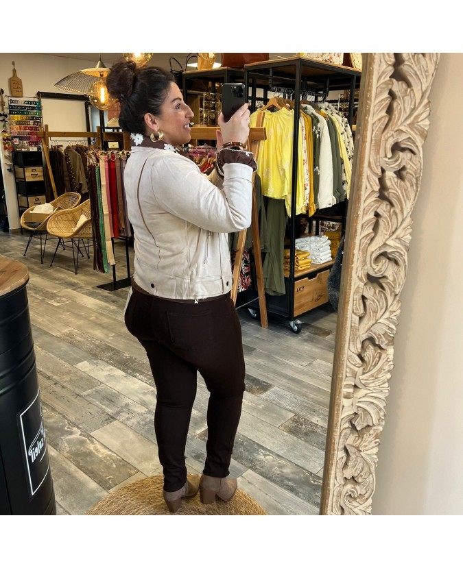 JEAN CARTER PULPEUSE - CHOCOLAT