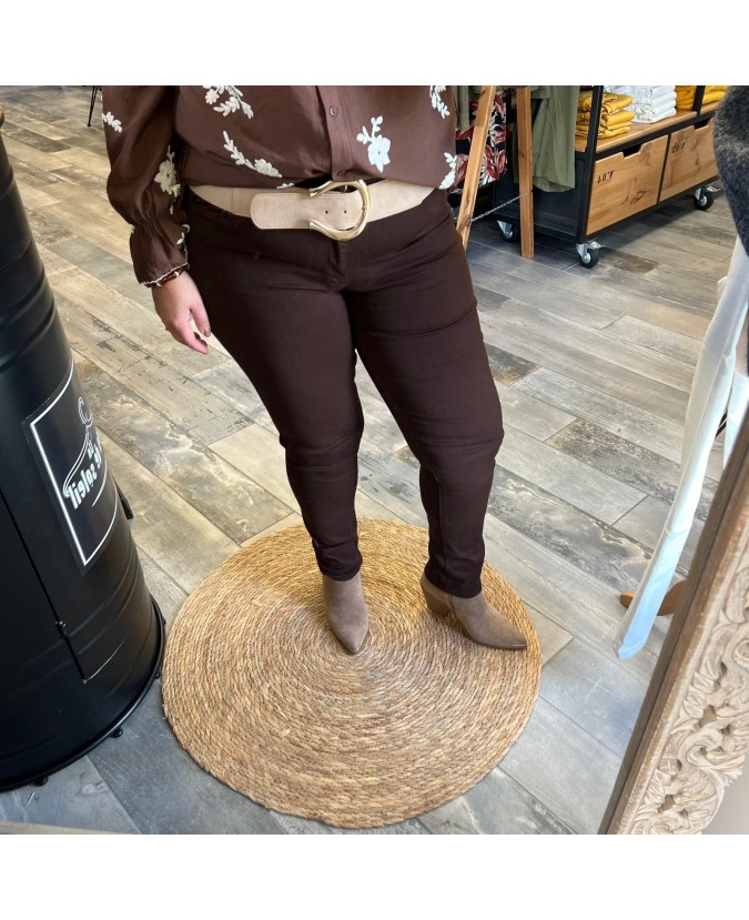 JEAN CARTER PULPEUSE - CHOCOLAT