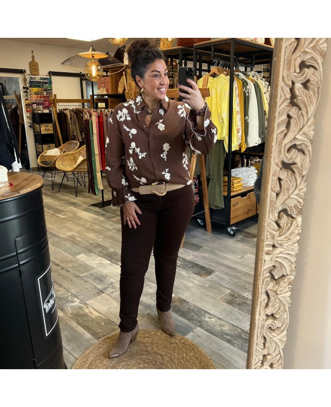 JEAN CARTER PULPEUSE - CHOCOLAT