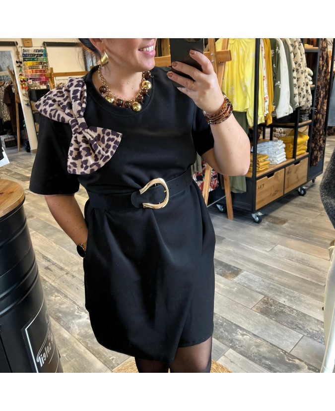 ROBE CLAUDY PULPEUSE - NOIR