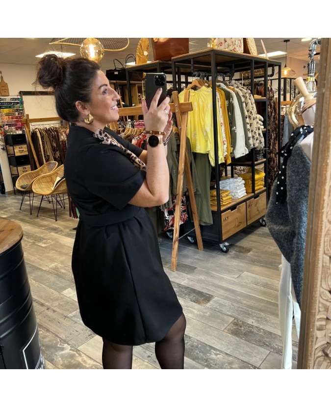 ROBE CLAUDY PULPEUSE - NOIR