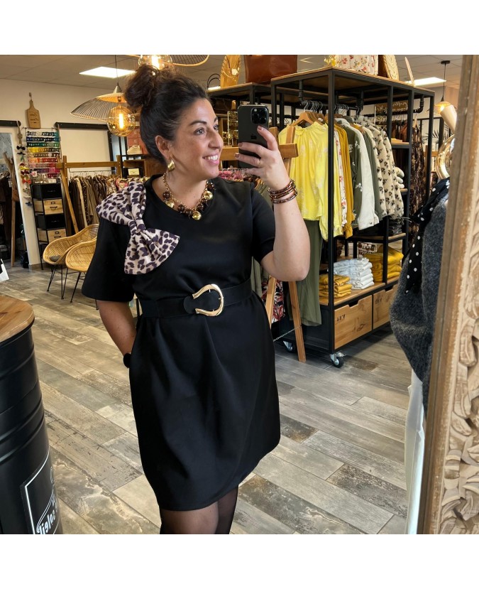 ROBE CLAUDY PULPEUSE - NOIR