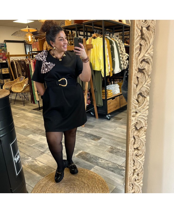 ROBE CLAUDY PULPEUSE - NOIR