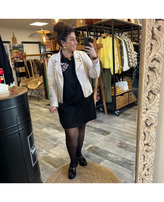 ROBE CLAUDY PULPEUSE - NOIR