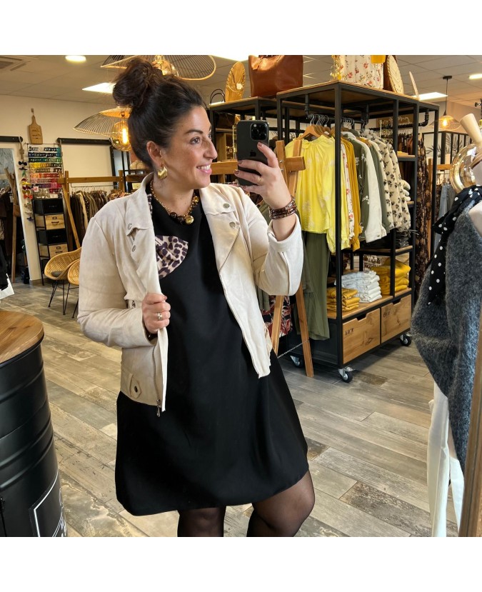 ROBE CLAUDY PULPEUSE - NOIR