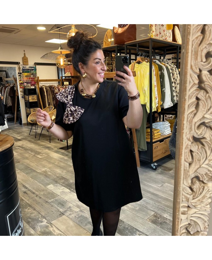 ROBE CLAUDY PULPEUSE - NOIR