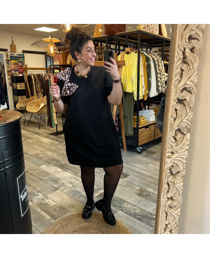 ROBE CLAUDY PULPEUSE - NOIR