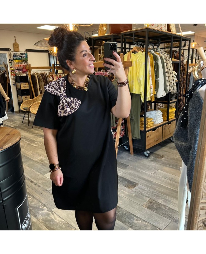 ROBE CLAUDY PULPEUSE - NOIR