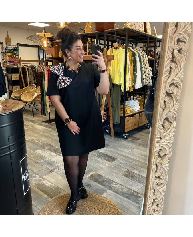 ROBE CLAUDY PULPEUSE - NOIR