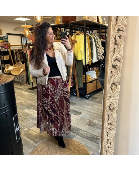 JUPE SEVEN PULPEUSE - BORDEAUX