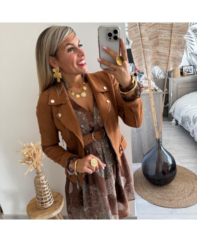 ROBE SYLVANA - MARRON