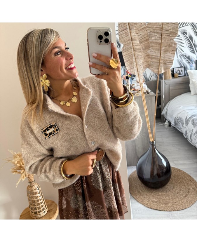 ROBE SYLVANA - MARRON