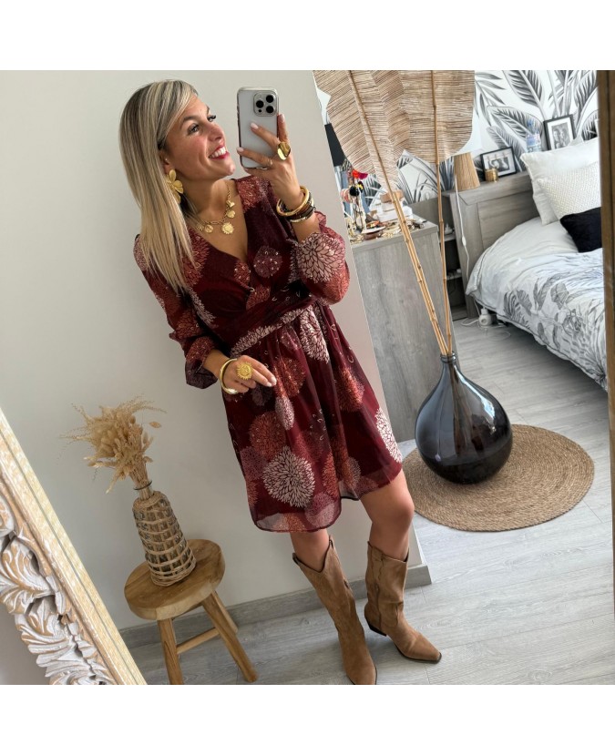 ROBE SYLVANA - BORDEAUX