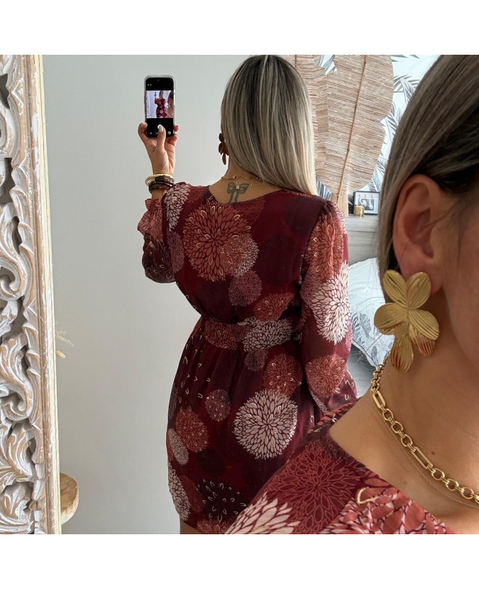 ROBE SYLVANA - BORDEAUX