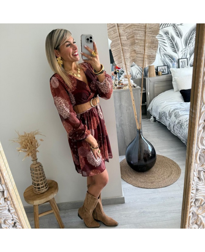 ROBE SYLVANA - BORDEAUX