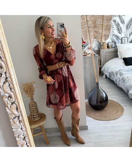ROBE SYLVANA - BORDEAUX