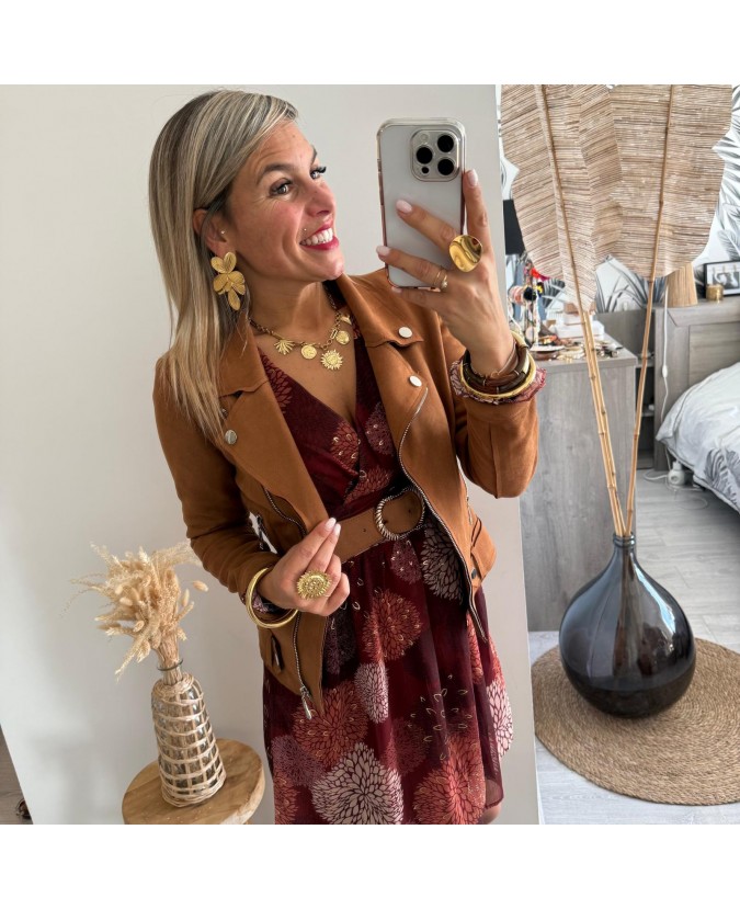 ROBE SYLVANA - BORDEAUX