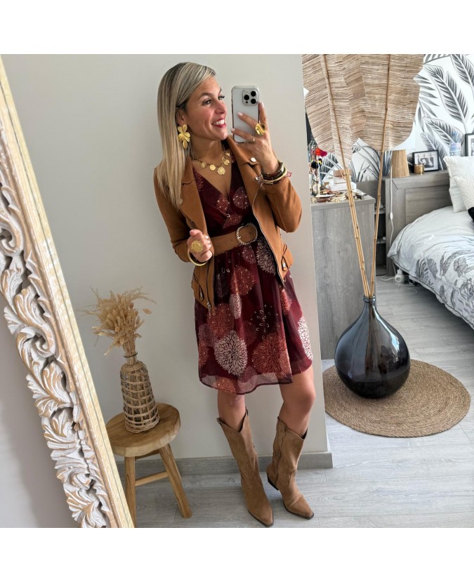 ROBE SYLVANA - BORDEAUX