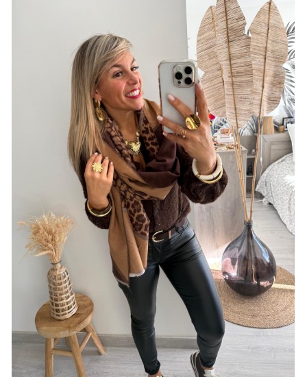 ECHARPE CHIMENE - CAFÉ