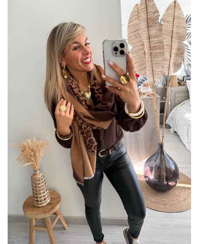 ECHARPE CHIMENE - CAFÉ