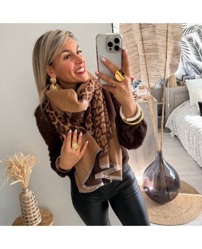 ECHARPE CHIMENE - CAFÉ