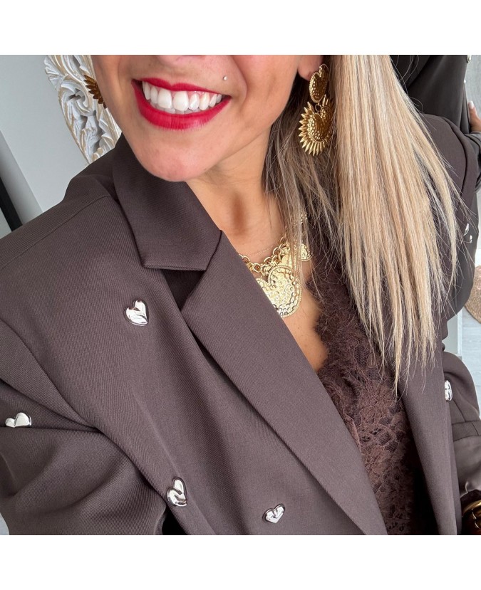 BLAZER MARINO - CHOCOLAT