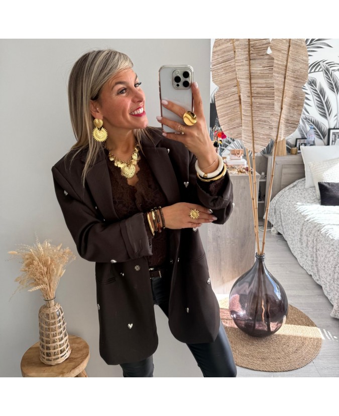 BLAZER MARINO - CHOCOLAT