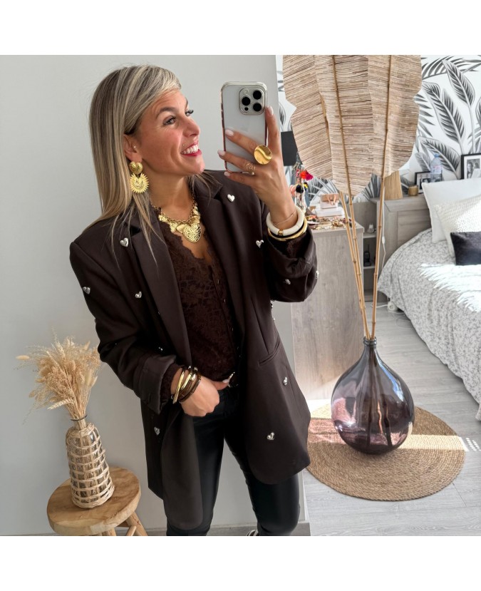 BLAZER MARINO - CHOCOLAT