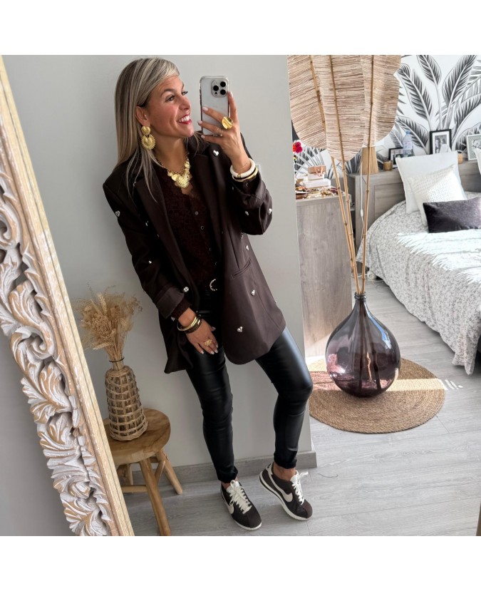 BLAZER MARINO - CHOCOLAT