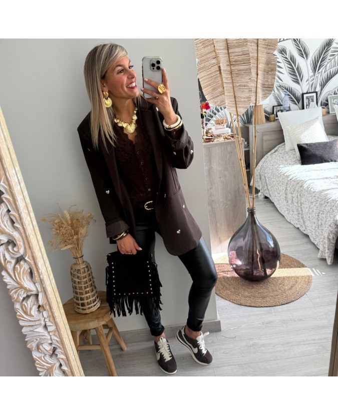 BLAZER MARINO - CHOCOLAT