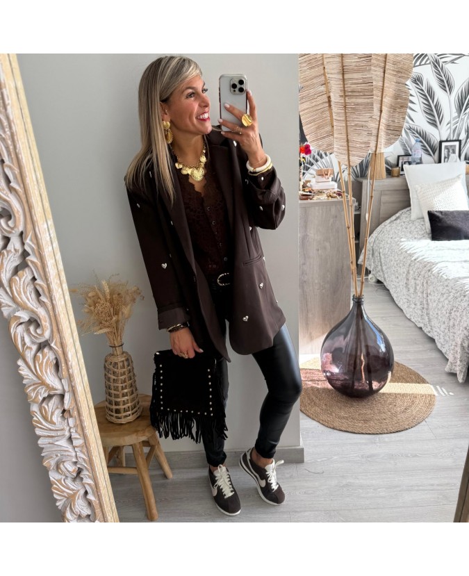 BLAZER MARINO - CHOCOLAT