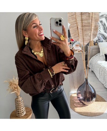 CHEMISE GWENDAL - CHOCOLAT