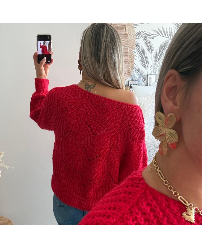 PULL DAÏNA - ROUGE