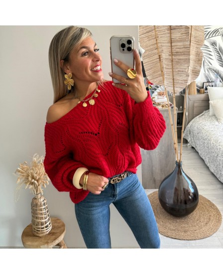 PULL DAÏNA - ROUGE