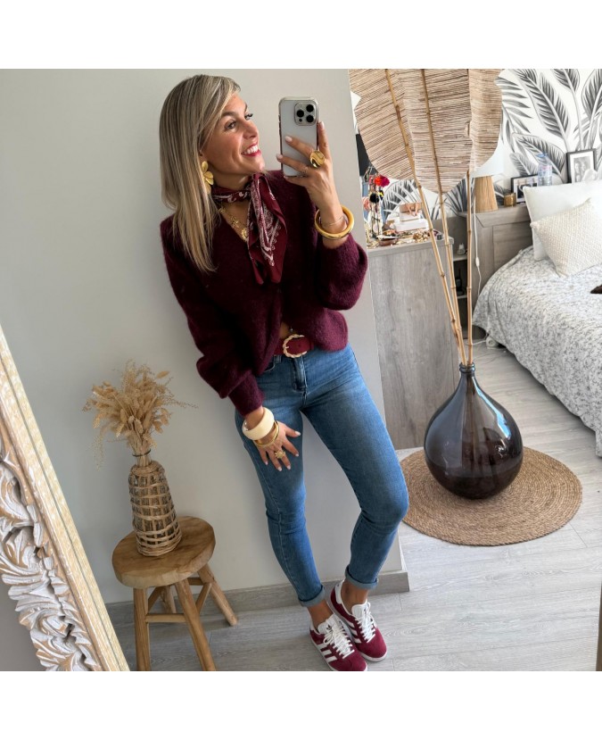 PULL DRISS - BORDEAUX