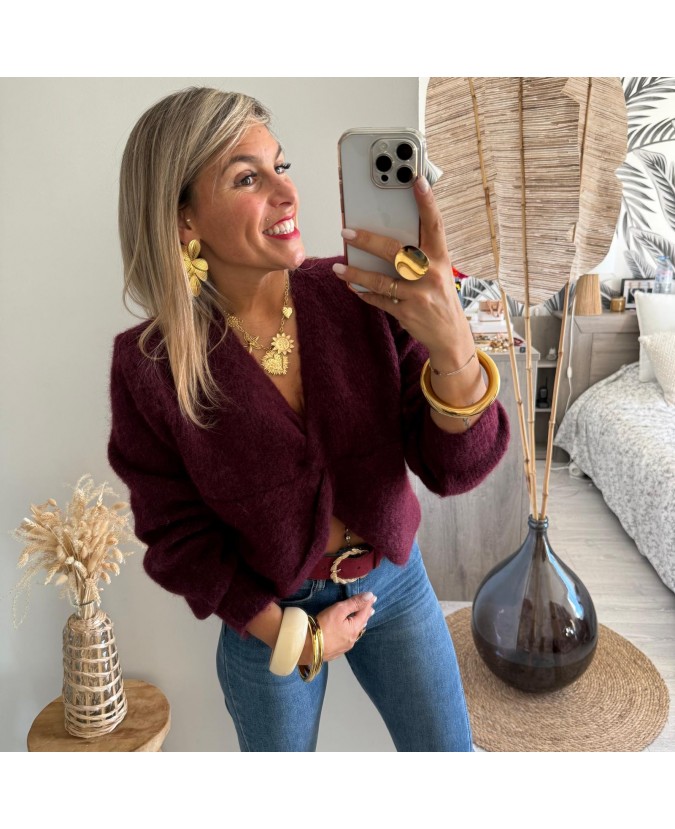 PULL DRISS - BORDEAUX