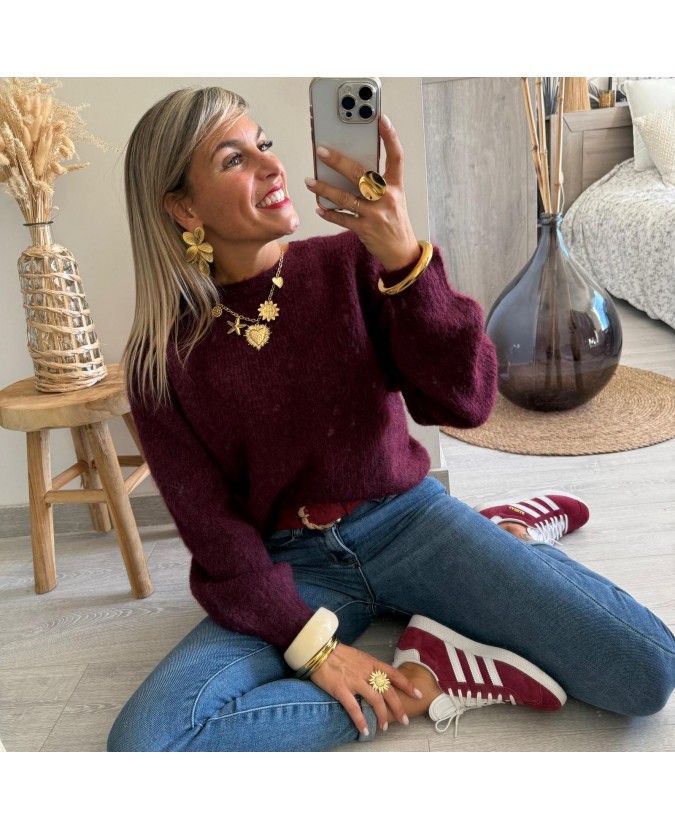 PULL DRISS - BORDEAUX