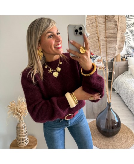 PULL DRISS - BORDEAUX