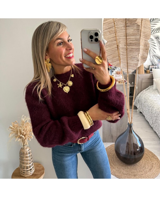 PULL DRISS - BORDEAUX