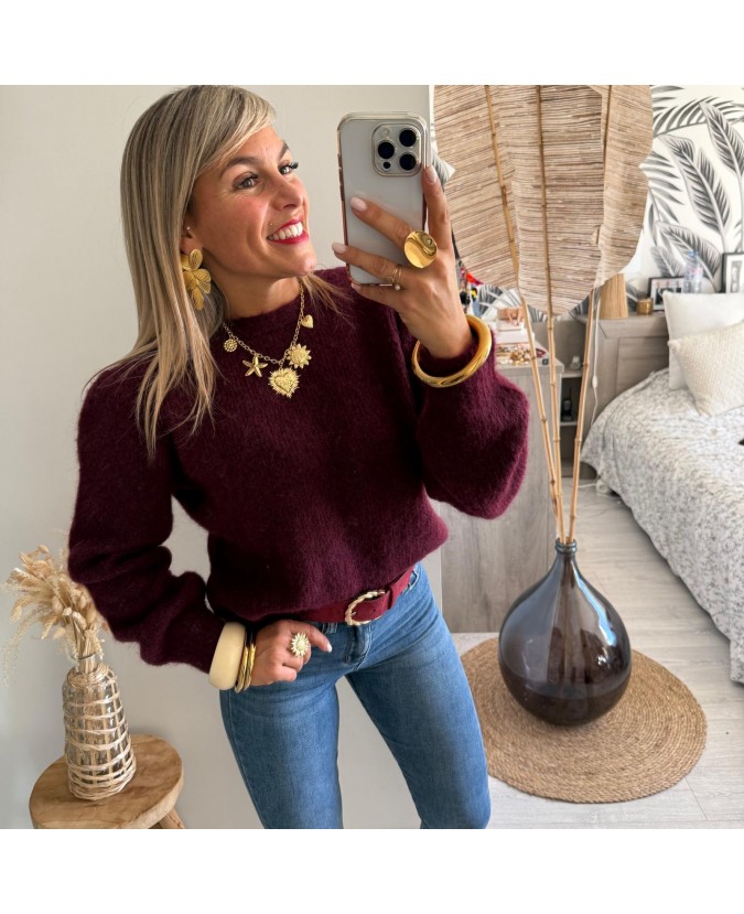 PULL DRISS - BORDEAUX